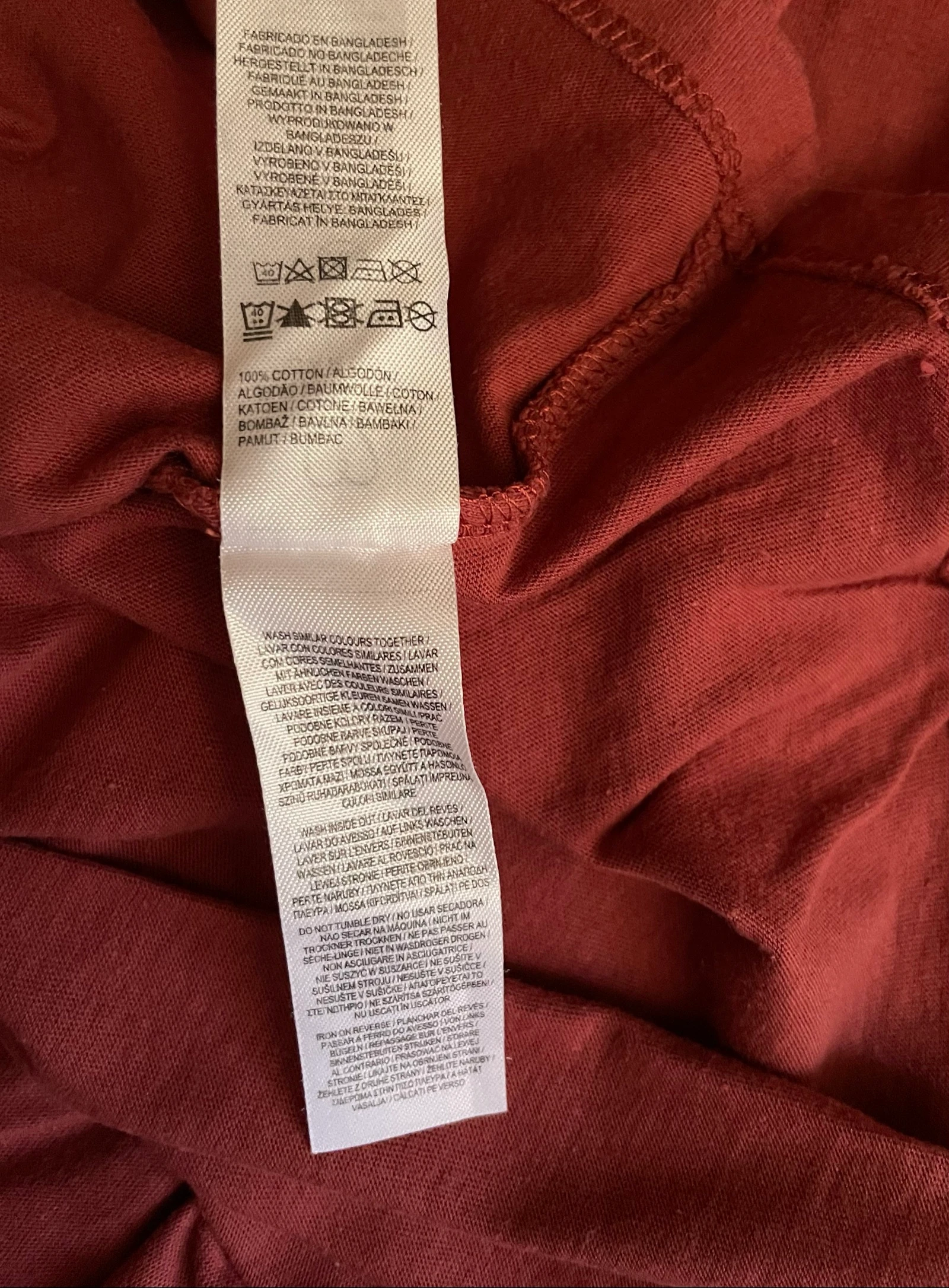 Camiseta de manga curta em algodão tamanho XL – photo 11